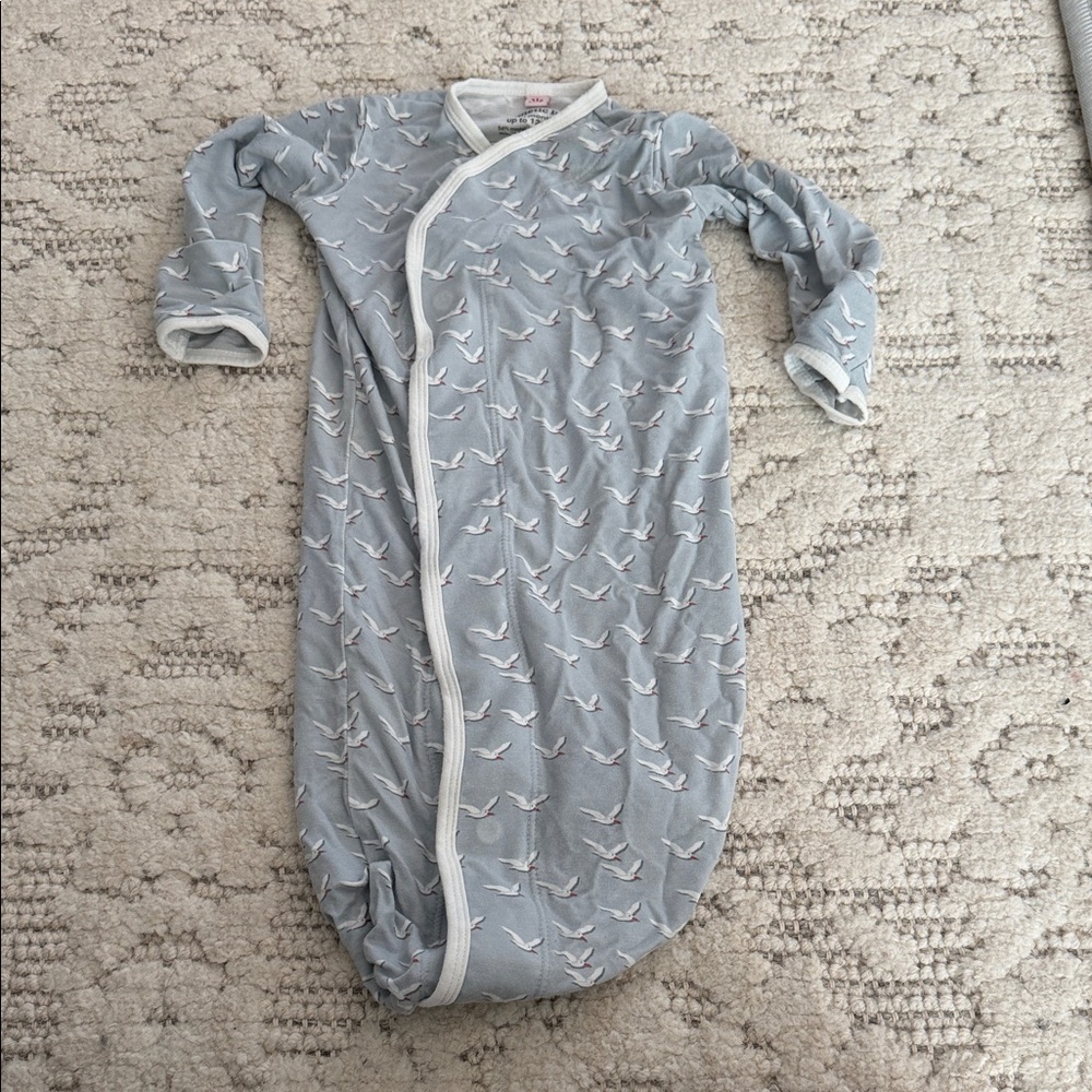Magnetic Me Gray Sleep Sack with Bird Design Newborn to 3 months